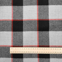 Load image into Gallery viewer, 100% Wool , Blackberry Plaid - 1/4 metre