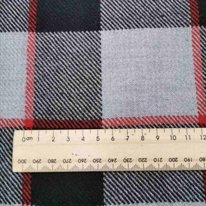 Wool, Blackberry Plaid - 2m remnant