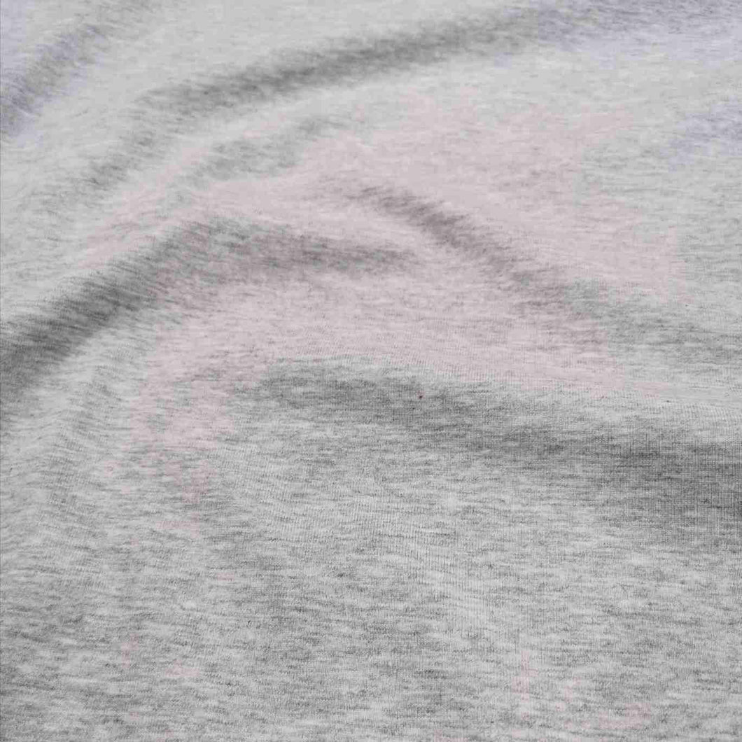 Australian Organic Cotton Jersey in Light Grey Marle - 1/4 metre