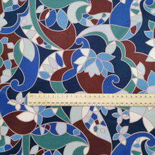 Load image into Gallery viewer, Liberty 100% Cotton Tana Lawn, Chow’s Paisley on Blue - 1/4 metre