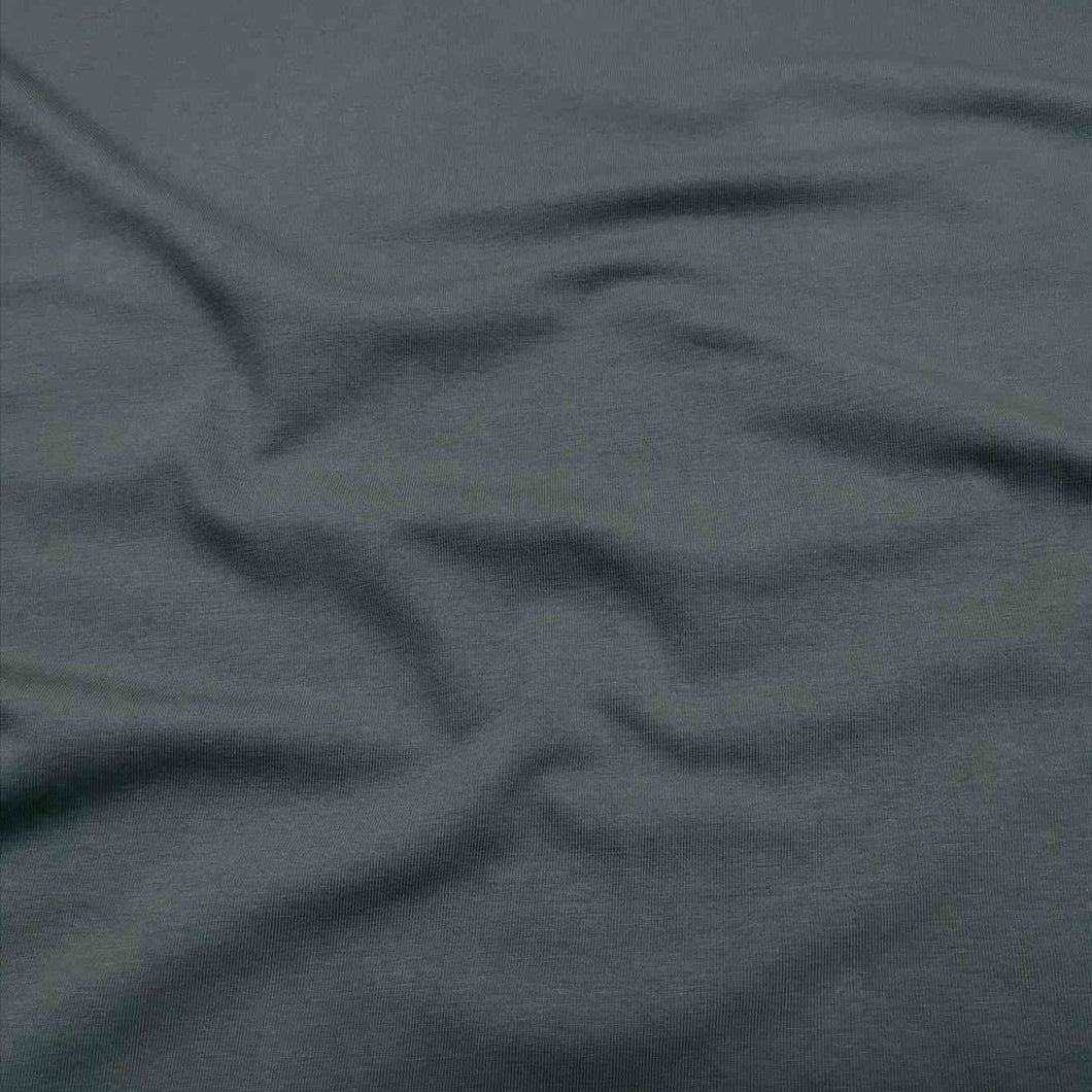 Cotton Jersey, Charcoal - 1/4 metre