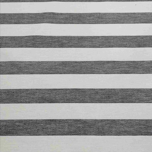 Heavy Cotton Twill, Aruba Stripe, Thick Navy - 1/4 metre