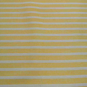 Heavy Cotton Twill, Aruba Stripe, Thin Yellow - 1/4 metre