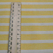 Load image into Gallery viewer, Heavy Cotton Twill, Aruba Stripe, Thin Yellow - 1/4 metre