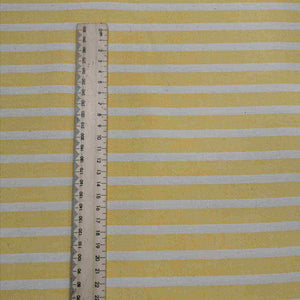 Heavy Cotton Twill, Aruba Stripe, Thin Yellow - 1/4 metre