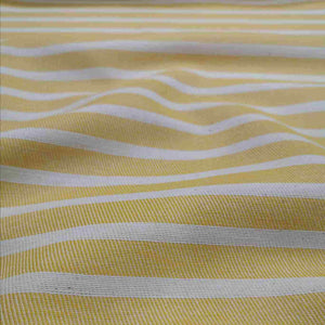 Heavy Cotton Twill, Aruba Stripe, Thin Yellow - 1/4 metre