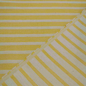 Heavy Cotton Twill, Aruba Stripe, Thin Yellow - 1/4 metre