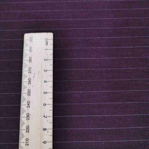 Olivia Rayon Linen Stripe, Aubergine - 1/4metre