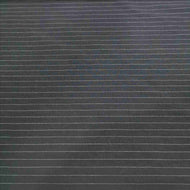 Olivia Rayon Linen Stripe, Black - 1/4metre