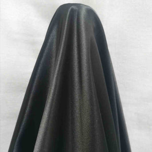 100% Silk Satin -  Black - 1/4 metre
