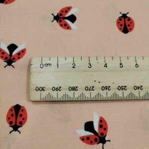 100% Cotton, Cotton and Steel, Ladybug - 1/4 metre