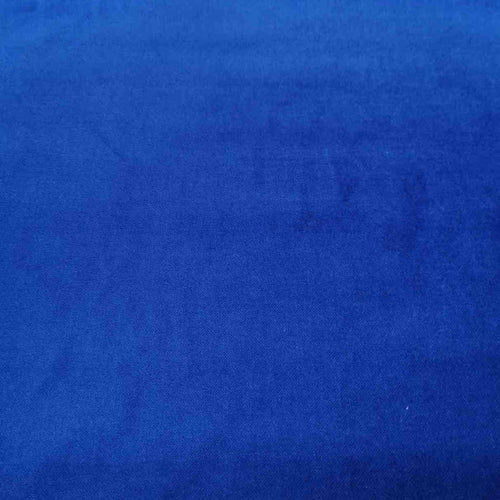 Cotton Velvet, Royal Blue - 1/4 metre
