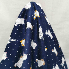 Load image into Gallery viewer, 100% Cotton Poplin, Navy Cats - 1/4 metre