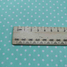 Load image into Gallery viewer, 100% Cotton Poplin, Small Polka Dot, Mint - 1/4 metre