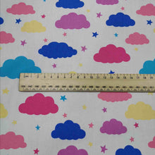 Load image into Gallery viewer, 100% Cotton Poplin, Clouds, White - 1/4 metre