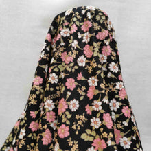 Load image into Gallery viewer, 100% Cotton Poplin, Spring Daisies, Black- 1/4 metre