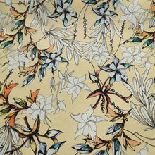 Load image into Gallery viewer, Silk Linen , Vanilla Orchids - 1/4 metre