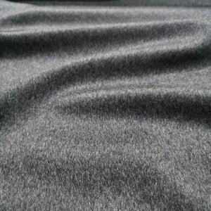 100% Wool, Cashmere Look in Deep Charcoal - 1/4 metre