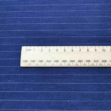 Load image into Gallery viewer, Olivia Rayon Linen Stripe, Denim Blue - 1/4metre