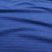 Load image into Gallery viewer, Olivia Rayon Linen Stripe, Denim Blue - 1/4metre