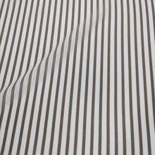 Load image into Gallery viewer, 100% Silk Stripe, Grey and White - 1/4 metre