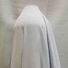 Load image into Gallery viewer, Ribbed Cotton Jersey, White - 1/4 metre