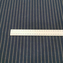 Load image into Gallery viewer, Galway Linen Cotton Yarn Dyed Pinstripe, Black - 1/4 metre