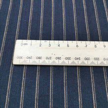 Load image into Gallery viewer, Galway Linen Cotton Yarn Dyed Pinstripe, Black - 1/4 metre