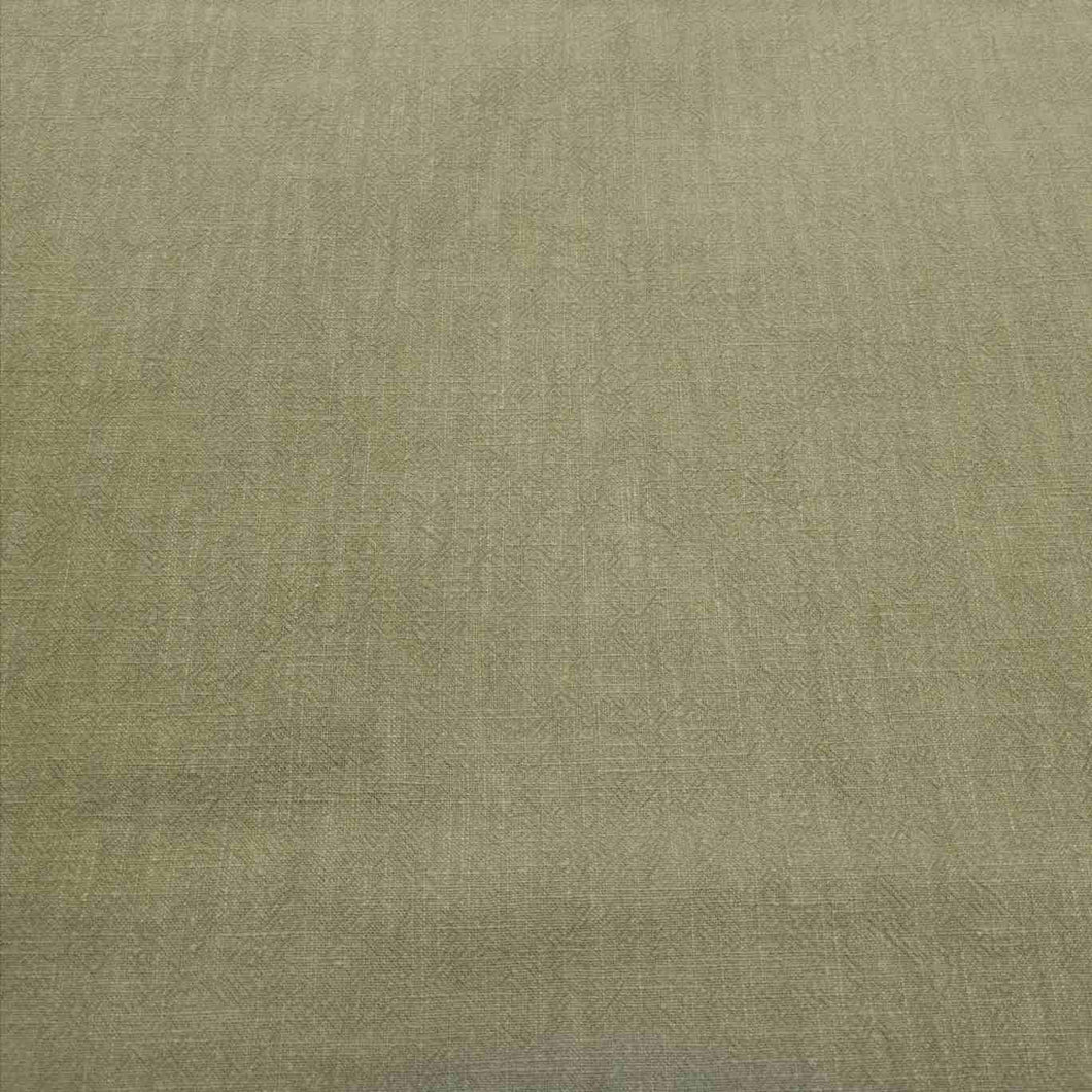 Flat lay of 100% Linen, Vintage Washer Finish, Olive, for sale at Minerva's Bower