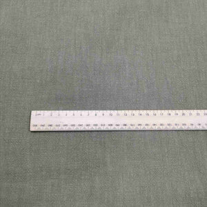Flat lay of 100% Linen, Vintage Washer Finish, Olive, for sale at Minerva's Bower