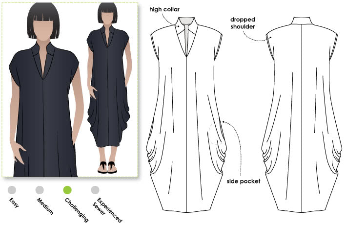 Style Arc Toni Designer Dress - sizes 4 to 16 - Minerva's Bower