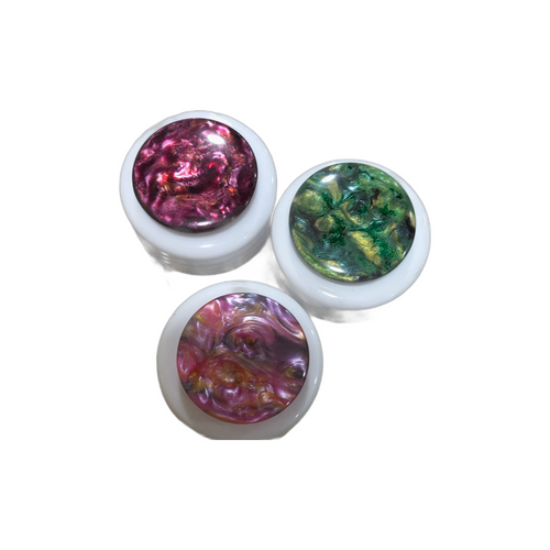 Multi Hued Swirl Button
