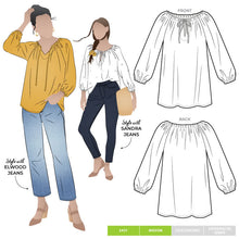 Load image into Gallery viewer, Style Anita Peasant Blouse - sizes 18 to 30