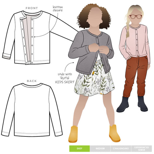 Style Arc Saskia Kids Knit Cardi - Sizes 2 to 8