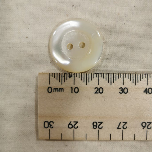 Shell Button, Large Cream
