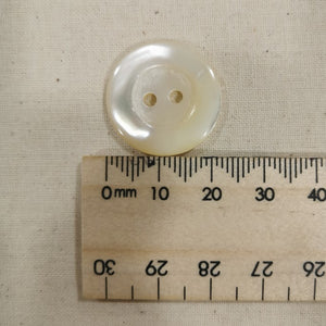 Shell Button, Large Cream