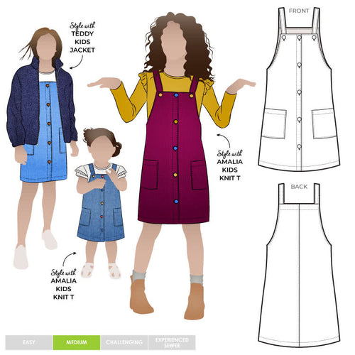 Style Arc Zoe Kids Dress - Sizes 1 to 8
