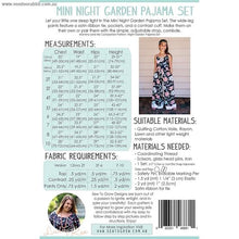 Load image into Gallery viewer, Sew To Grow Patterns - Mini The Night Garden PJ Set