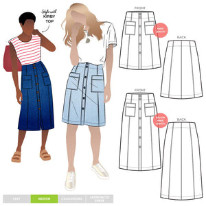 Style Arc Lennox Woven Skirt - sizes 4 to 16