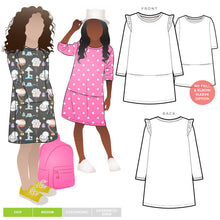 Load image into Gallery viewer, Style Arc Emma Kids Knit Dress - Sizes 2 to 7