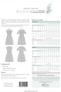 Megan Nielsen Matilda Dress Pattern