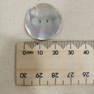 Shell Button, Large White