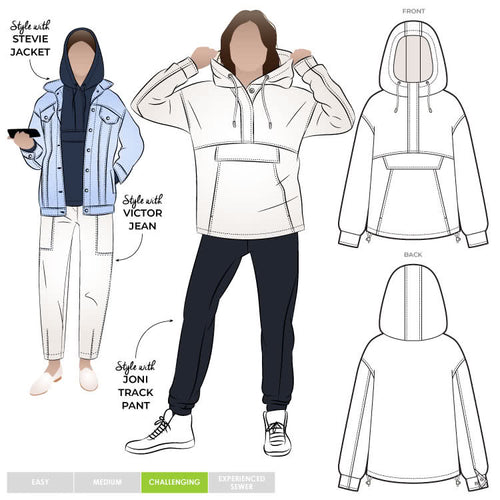 Style Arc Kennedy Hooded Top - sizes 4 to 16