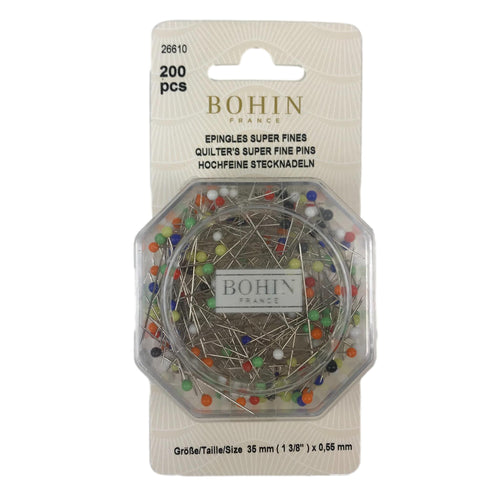Bohin Quilters Pins, Superfine