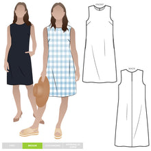 Load image into Gallery viewer, Style Arc Patterns June Sheath Dress - sizes 10 to 22