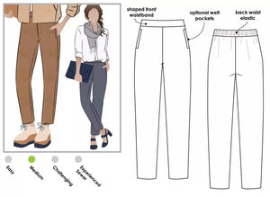 Style Arc Talia Woven Pant - sizes 18-30