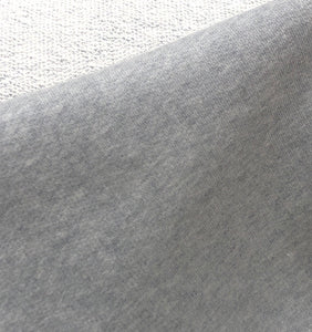 100% Cotton Loop Back Fleece, Grey Marle - 1/4 metre