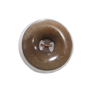 Corozo Nut Retro Button, Large