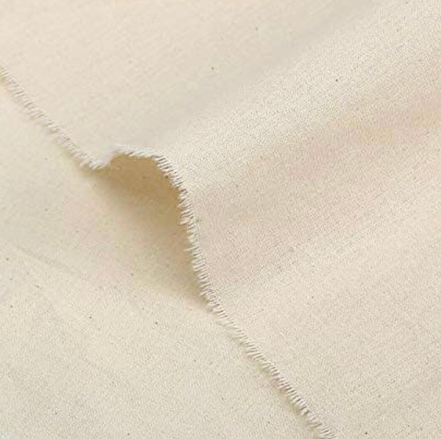 100% Cotton Unbleached Calico - 1/4 metre