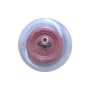 Corozo Nut Button Raised Double Rim, Small